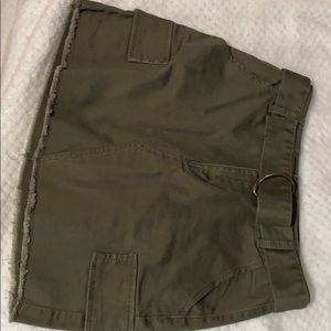 Mudd camo green skirt